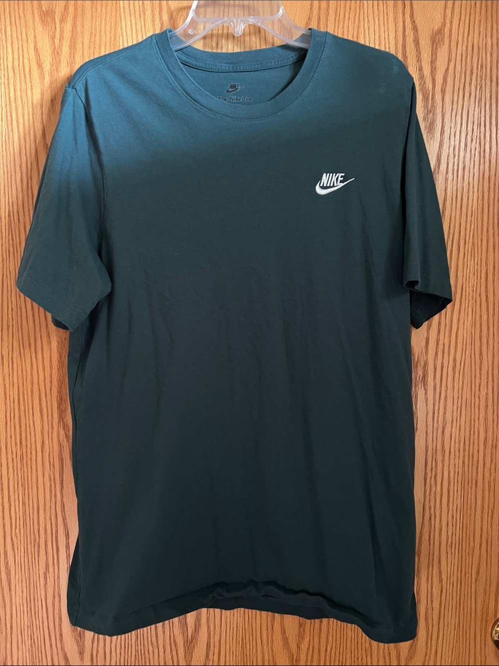 Nike Dark Teal Short Sleeve Crew T-Shirt with White Logo